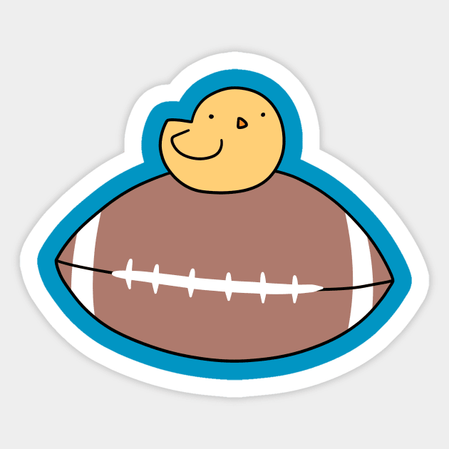 Baby Chick Football Sticker by saradaboru